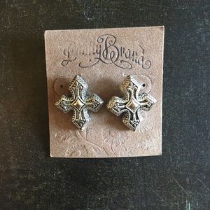 Lucky Brand Cross Earrings NWT